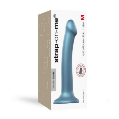 Strap on Me Mono Density Metallic Shine Medium - Teal-Adult Toys - Strap On - Attachments-Strap On Me-Danish Blue Adult Centres