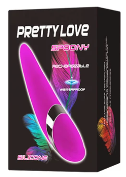 Pretty Love Rechargeable Lay-on Spoony-Vibrators-Pretty Love-Danish Blue Adult Centres