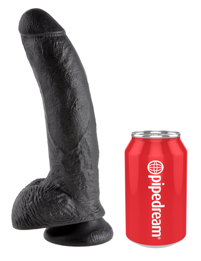 King Cock Realistic Dildo with balls 9inch Black-Adult Toys - Dildos - Realistic-King Cock-Danish Blue Adult Centres