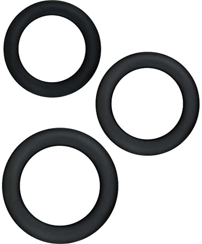 Renegade Diversity Rings Black 3 Pack-Adult Toys - Cock Rings-Renegade-Danish Blue Adult Centres