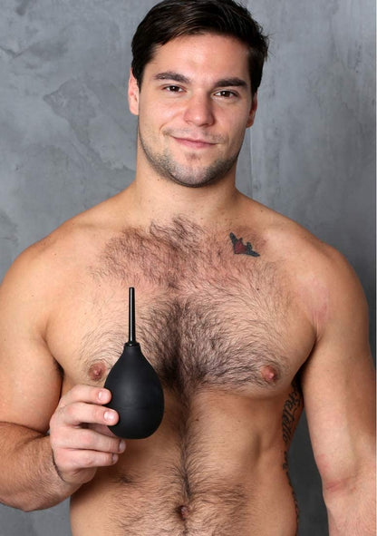 ER-15 Perfect Fit Ergoflo Impulse Anal Douche (Black)-Lubricants & Essentials - Douches-Perfect Fit-Danish Blue Adult Centres