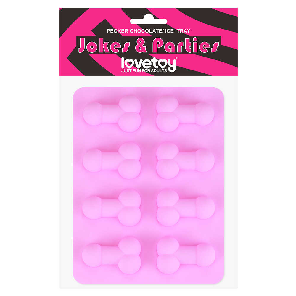 Lovetoy - Jokes & Parties Pecker Chocolate/Ice Tray (Silicone)-Novelty - Party-LoveToy-Danish Blue Adult Centres