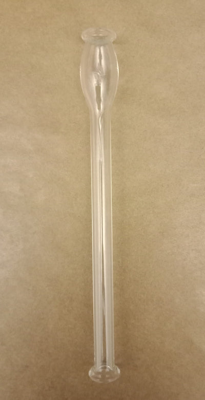 Glass Snorter/Tooter with Flared Bubble End 10 cm/4inch - Clear-Lifestyle - Snorters & Tooters-Agung-Danish Blue Adult Centres