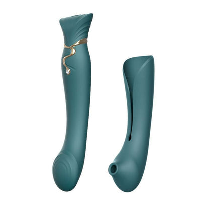 Zalo Queen Set G-Spot PulseWave Vibrator with Suction Sleeve-Unclassified-Zalo-Danish Blue Adult Centres