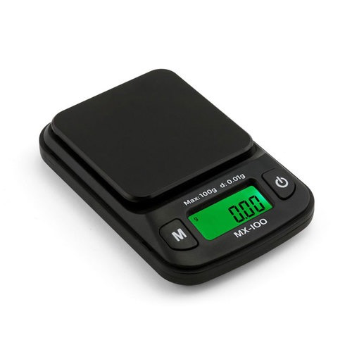 0.01g/100g Myco Mini Digital Scale MX-100 (Black)-Lifestyle - Scales - 0.01-On Balance-Danish Blue Adult Centres