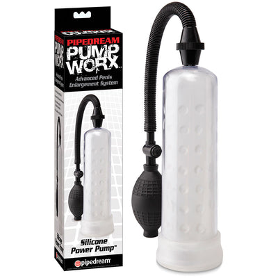 Pipedream Pump Worx Silicone Power Pump (Clear)-Adult Toys - Pumps-Pipedream-Danish Blue Adult Centres
