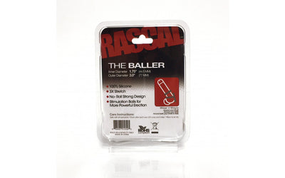 Rascal The Baller Cockring Grey-Adult Toys - Cock Rings-Rascal-Danish Blue Adult Centres