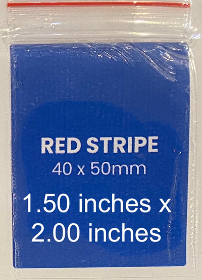 Ziplock Red Stripe Bags 1.5" x 2" - 100 Pack
