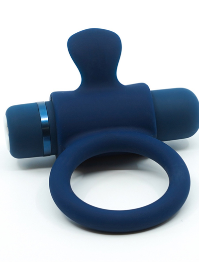 NU Sensuelle Silicone Bullet Cock Ring (Navy Blue)-Unclassified-NU Sensuelle-Danish Blue Adult Centres
