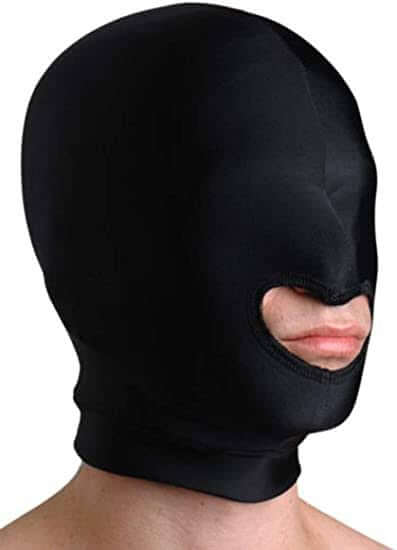 Master Series Blow Hole Open Mouth Spandex Hood-Bondage & Fetish - Mask, Hood, Blindfolds-Master Series-Danish Blue Adult Centres
