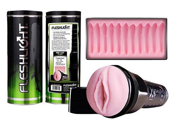 Fleshlight Pink Lady Super Ribbed (Tin)-Unclassified-Fleshlight-Danish Blue Adult Centres
