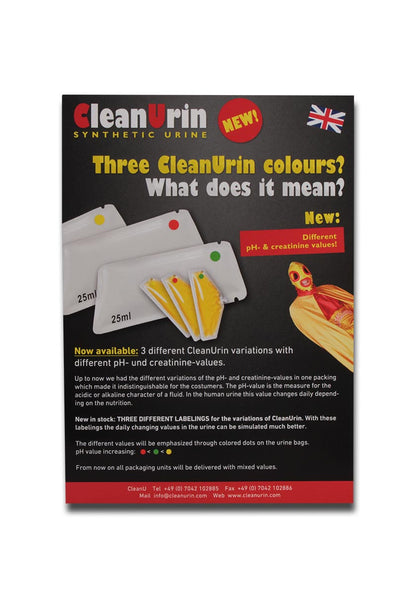 CleanUrin Synthetic Urine 25ml Sachets-Lifestyle - Detox - Accessories-CleanU-Danish Blue Adult Centres