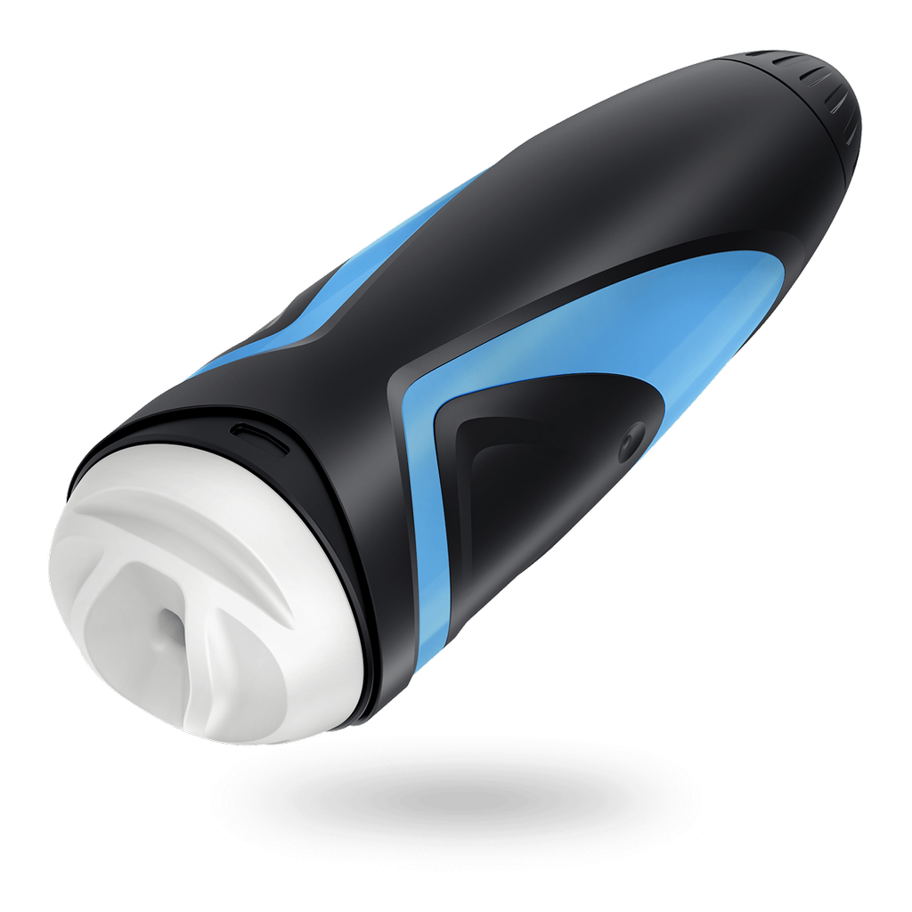 Satisfyer Men Male Masturbator (Black/Blue)-Adult Toys - Masturbators-Satisfyer-Danish Blue Adult Centres