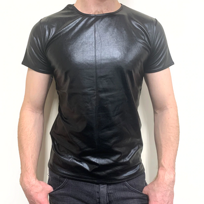 Men's Wetlook T-shirt - Black o/s-Clothing - Underwear & Panties - Mens Room in Front-Poison Rose-Danish Blue Adult Centres