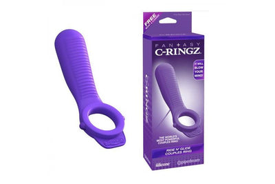 Fantasy C-Ringz Ride N' Glide Couples Ring (Purple)-Unclassified-Pipedream-Danish Blue Adult Centres