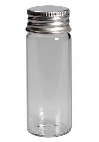 Screw Cap Glass Bottle 28ml (Clear) XXL - Single-Lifestyle - Storage - Vials & Bottles-Black Leaf-Danish Blue Adult Centres