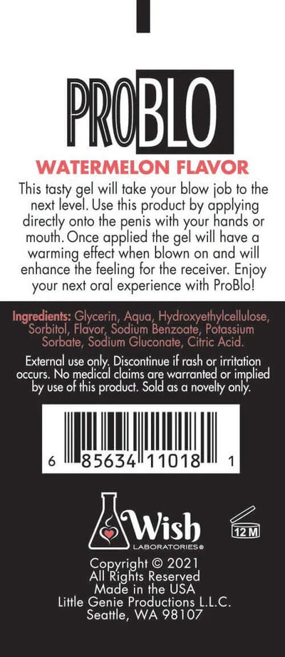 ProBlo Oral Pleasure Gel-Lubricants & Essentials - Creams & Sprays - Oral-LITTLE GENIE-Danish Blue Adult Centres