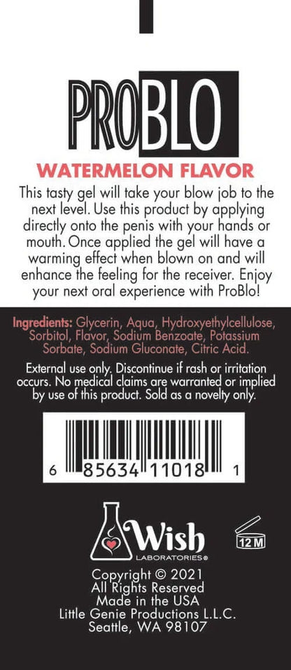 ProBlo Oral Pleasure Gel-Lubricants & Essentials - Creams & Sprays - Oral-LITTLE GENIE-Danish Blue Adult Centres