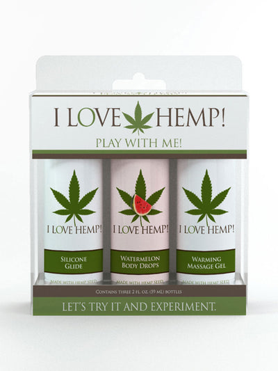 I Love Hemp Play with Me-Lubricants & Essentials - Lube - Silicone Based-Doc Johnson-Danish Blue Adult Centres