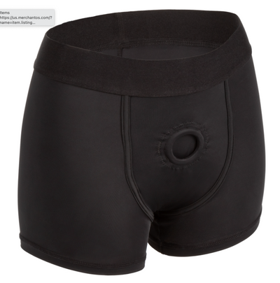 Boundless Boxer Brief-Adult Toys - Strap On - Harness-CalExotics-Danish Blue Adult Centres