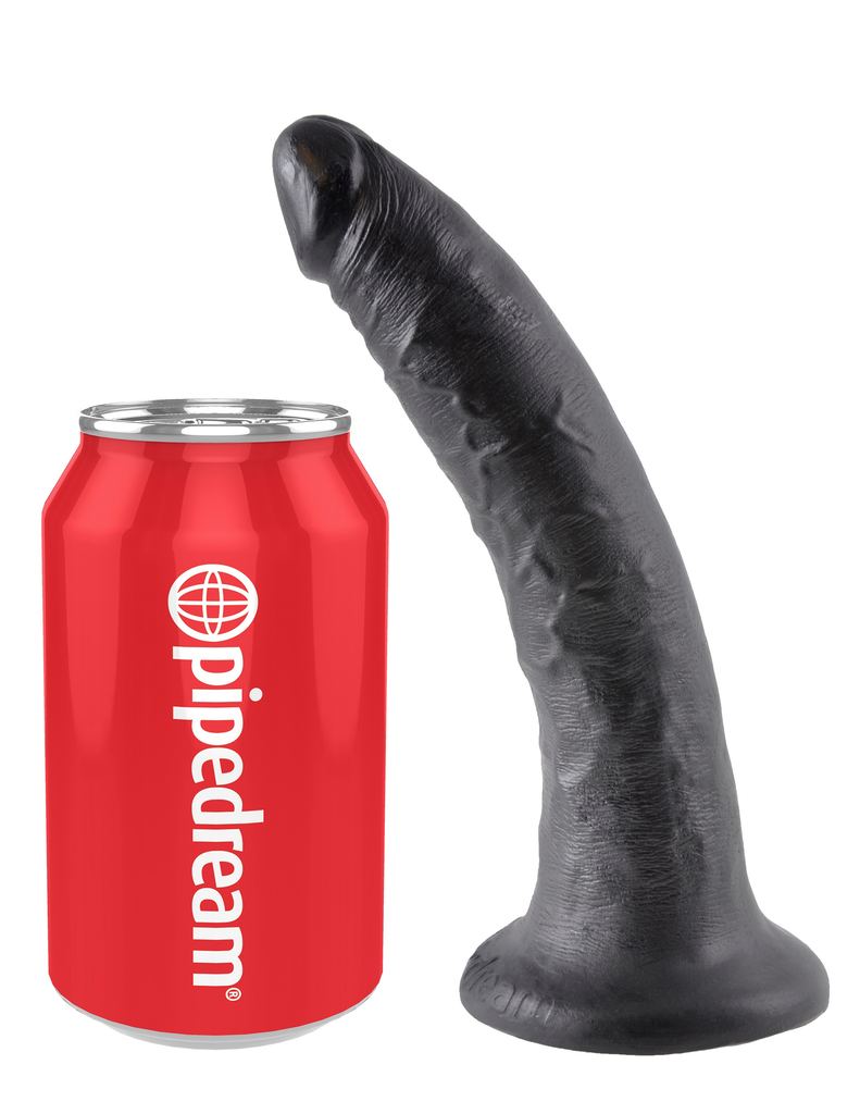 King Cock Realistic Dildo without balls 7 inch Black-Adult Toys - Dildos - Realistic-King Cock-Danish Blue Adult Centres
