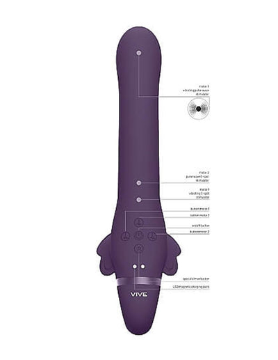 Vive - Satu - Pulse-Wave and Vibrating Strapless Strap-on-Adult Toys - Strap On - Strapless-Shots-Danish Blue Adult Centres