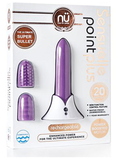 NU Sensuelle 'Point Plus' Super Bullet-Adult Toys - Vibrators - Bullets-NU Sensuelle-Danish Blue Adult Centres