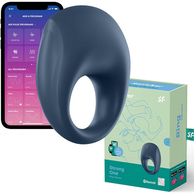 Satisfyer Strong One-Adult Toys - Cock Rings - Vibrating-Satisfyer-Danish Blue Adult Centres