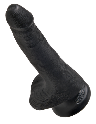 King Cock Realistic Dildo with balls 6inch Black-Unclassified-King Cock-Danish Blue Adult Centres