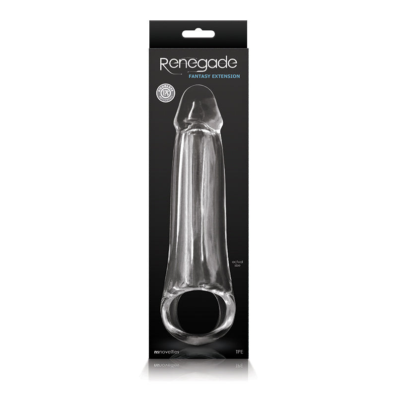 NS Novelties – Renegade Fantasy Extension Sleeve – Large (Clear)