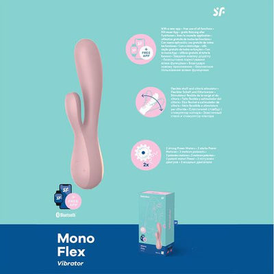 Satisfyer Mono Flex Rabbit Vibrator - Mauve-Unclassified-Satisfyer-Danish Blue Adult Centres