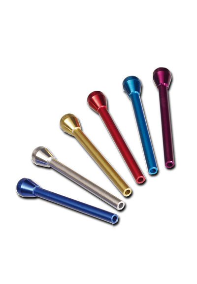 Anodised Snorters 7cm - Assorted (Bulb End)-Lifestyle - Snorters & Tooters-Agung-Danish Blue Adult Centres