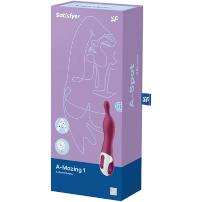 Satisfyer A-Mazing 1 Vibrator - Berry-Adult Toys - Anal - Plugs-Satisfyer-Danish Blue Adult Centres