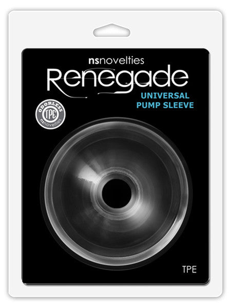 Renegade Universal Pump Sleeve - Donut (Clear)-Adult Toys - Pumps-Renegade-Danish Blue Adult Centres