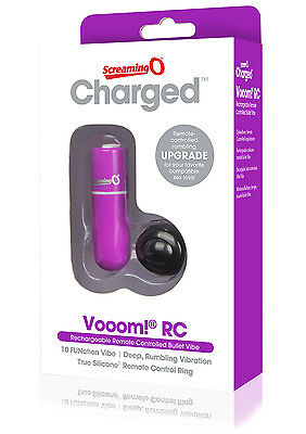 Screaming O Charged Vooom Remote Control Bullet (Purple)-Unclassified-ScreamingO-Danish Blue Adult Centres