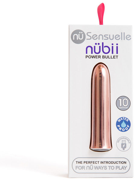 Nu Sensuelle Nubii 10 Function Bullet-Adult Toys - Vibrators - Bullets-NU Sensuelle-Danish Blue Adult Centres