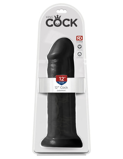 King Cock Realistic Dildo without balls 12inch Black-Adult Toys - Dildos - Realistic-King Cock-Danish Blue Adult Centres