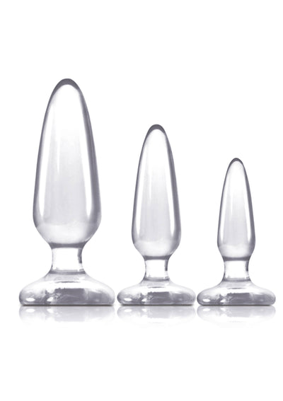 Trainer Kit Jelly Rancher 3x Pleasure Plugs-Adult Toys - Anal - Plugs-NS Novelties-Danish Blue Adult Centres