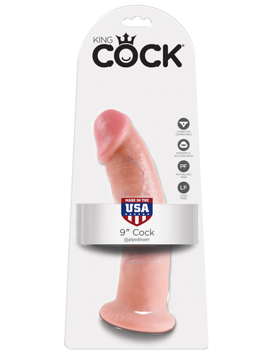 King Cock Realistic Dildo without balls 9 inch Flesh-Adult Toys - Dildos - Realistic-King Cock-Danish Blue Adult Centres