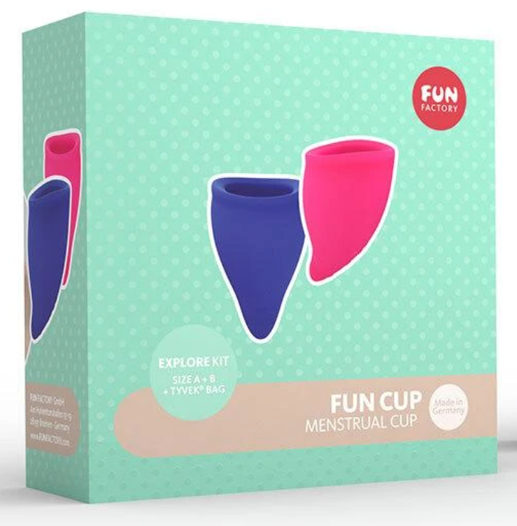 Fun Factory - Fun Cup 2-Pack Size B-Lubricants & Essentials - Feminine Hygiene-Fun Factory-Danish Blue Adult Centres