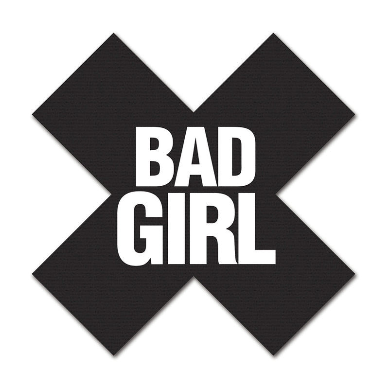 Bad Girl-Black/Pink Pasties-Clothing - Accessories - Nipple-Peekaboo Pasties-Danish Blue Adult Centres