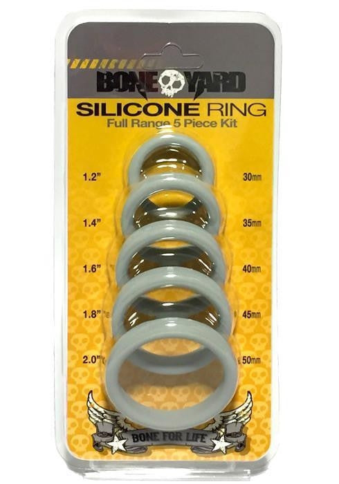 Boneyard Silicone Ring 5 Pcs Kit-Unclassified-Boneyard-Danish Blue Adult Centres