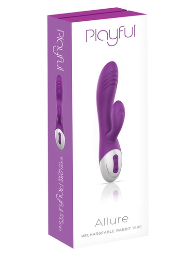 Playful Allure Rabbit Vibrator (Purple)-Unclassified-Playful-Danish Blue Adult Centres