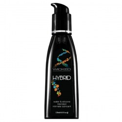 Wicked Hybrid Unscented Lubricant 120ml (4 fl.oz)-Lubricants & Essentials - Lube - Hybrid-Wicked-Danish Blue Adult Centres