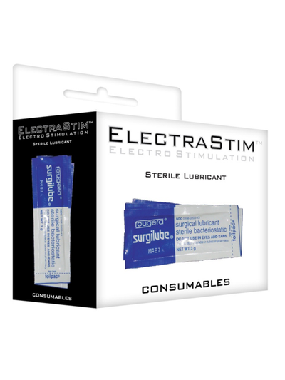 ElectraStim Sterile Lubricant Sachets - 10 Pack-Unclassified-Electrastim-Danish Blue Adult Centres