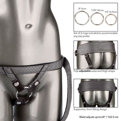 Calexotics Her Royal Harness - The Royal Ultra-Soft Set-Adult Toys - Strap On - Harness-CalExotics-Danish Blue Adult Centres