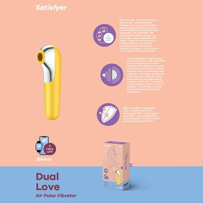 Satisfyer Dual Love-Adult Toys - Vibrators - Clitoral Suction-Satisfyer-Danish Blue Adult Centres