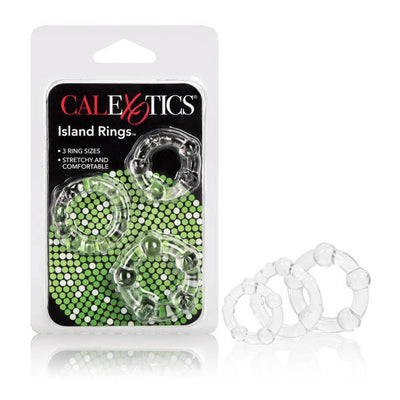 Calexotics Island Rings Set (Clear)-Adult Toys - Cock Rings-CalExotics-Danish Blue Adult Centres