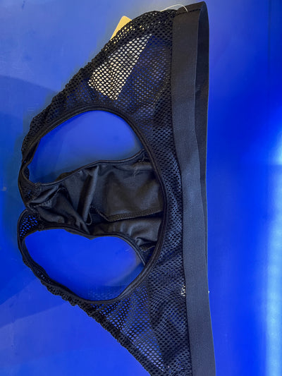 Men's Mesh Bumless Brief-Clothing - Underwear & Panties - Mens Room in Front-Poison Rose-Danish Blue Adult Centres