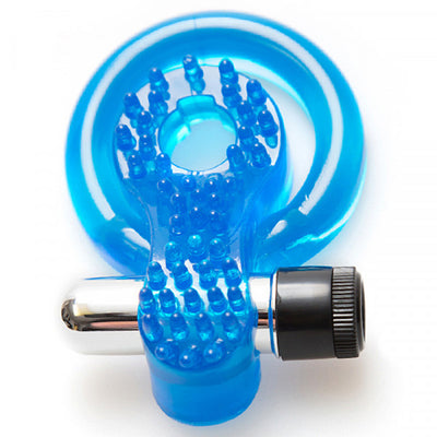 Seven Creations Cock N Balls Vibrating Silicone Ring (Blue)-Unclassified-Seven Creations-Danish Blue Adult Centres